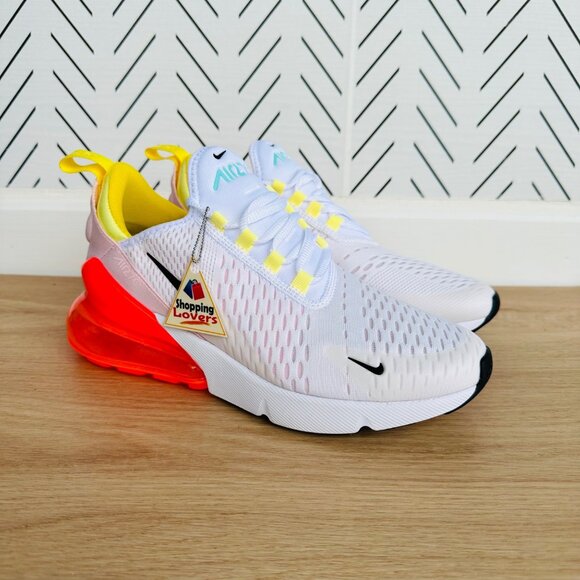 ⭐Nike Air Max 270 Sz 6.5 Womens Shoes White Black Bright Crimson FZ3624-100 New - Picture 8 of 13